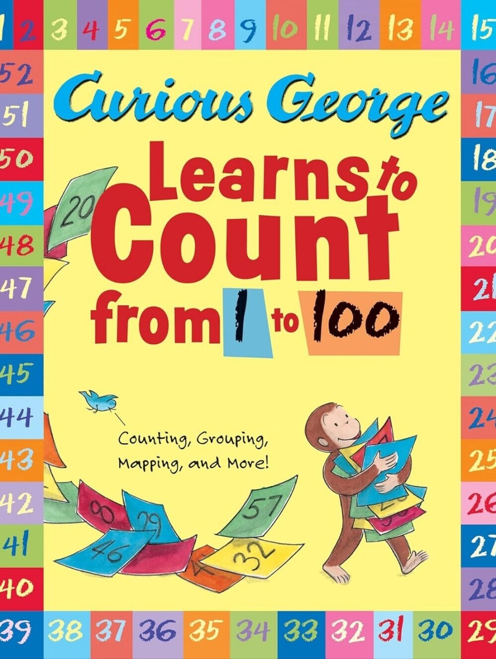 NWT Curious George Count to 100 Book - Multicolor Age 2 +